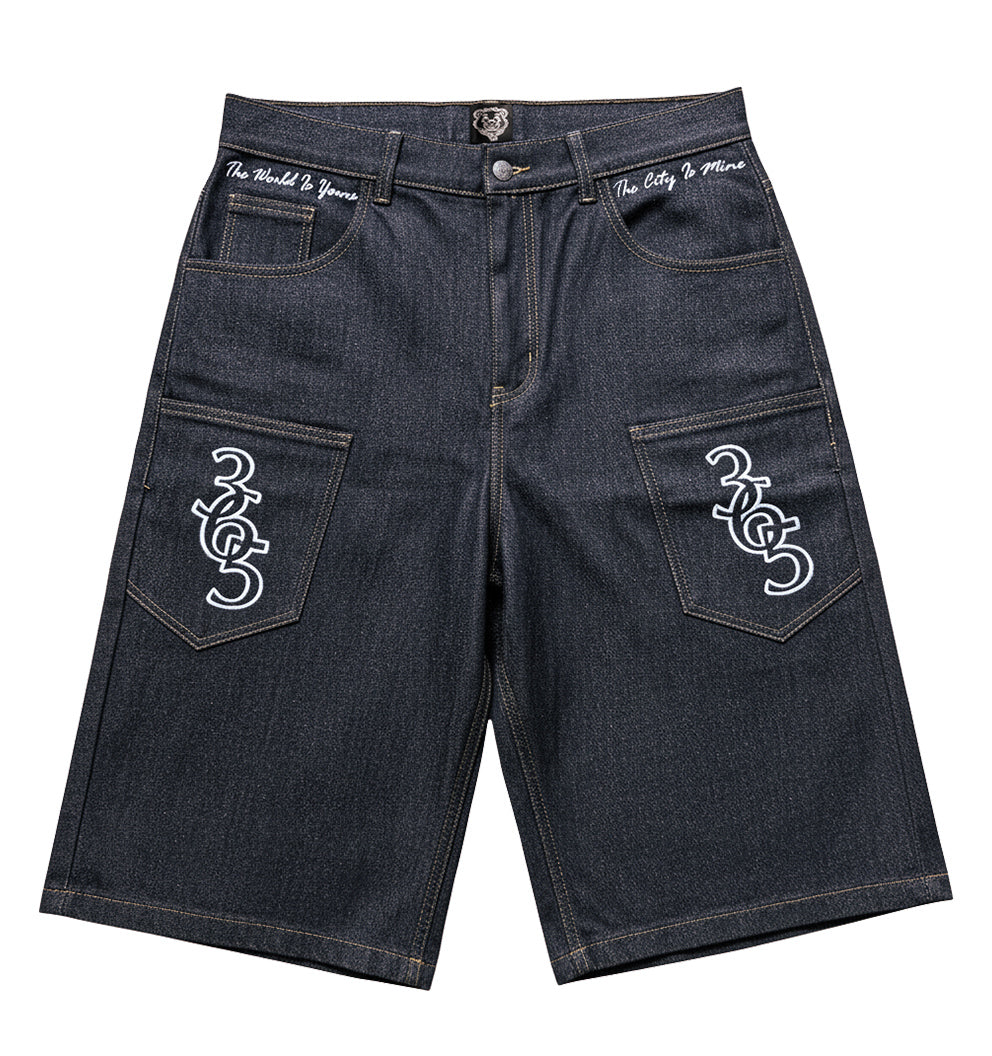 COLOUR DREAMS RAW DENIM JORTS