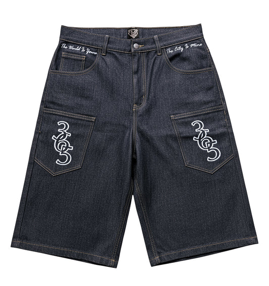 COLOUR DREAMS RAW DENIM JORTS