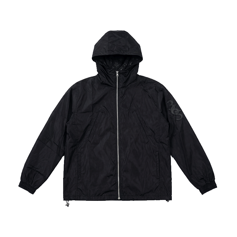 monogram reversible windbreaker - black