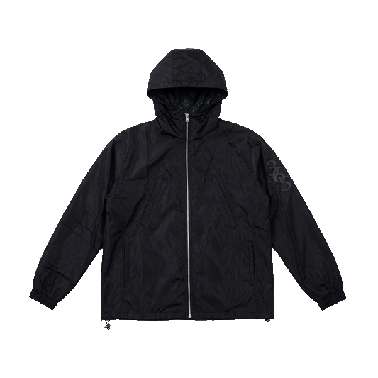 monogram reversible windbreaker - black