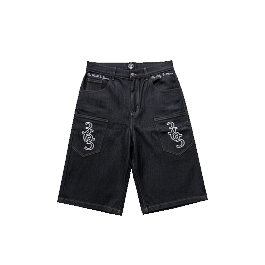 colour dreams raw denim jorts